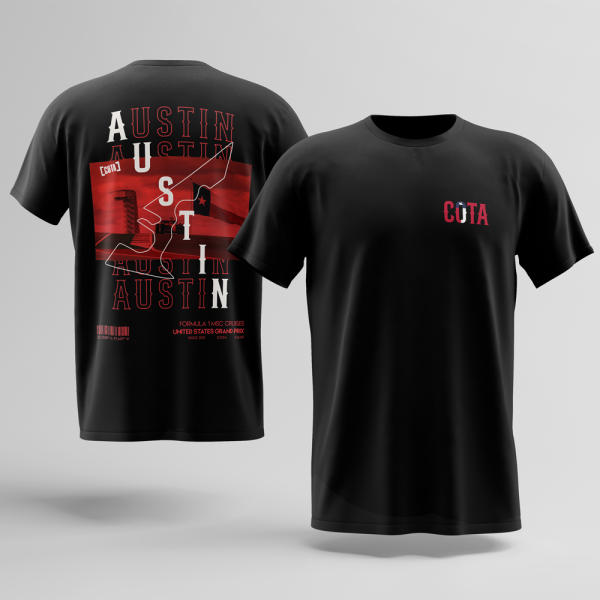 F1 Austin T-Shirt Schwarz – Circuit Fan Shirt Formel 1 Motorsport Herren