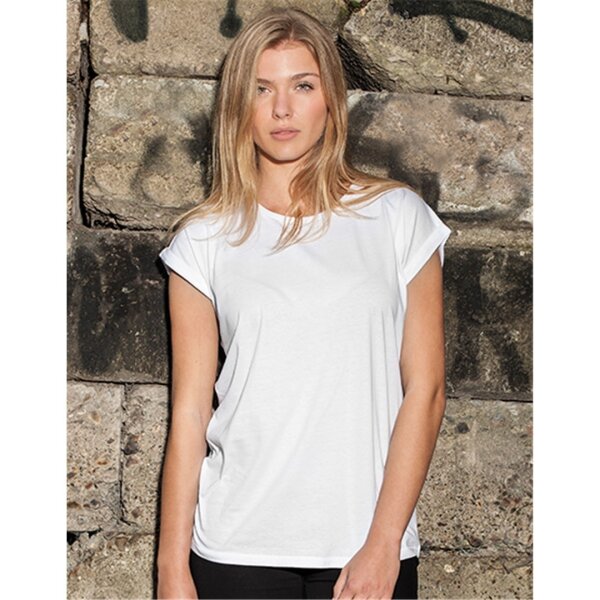 Ladies´ Extended Shoulder Tee Weiss